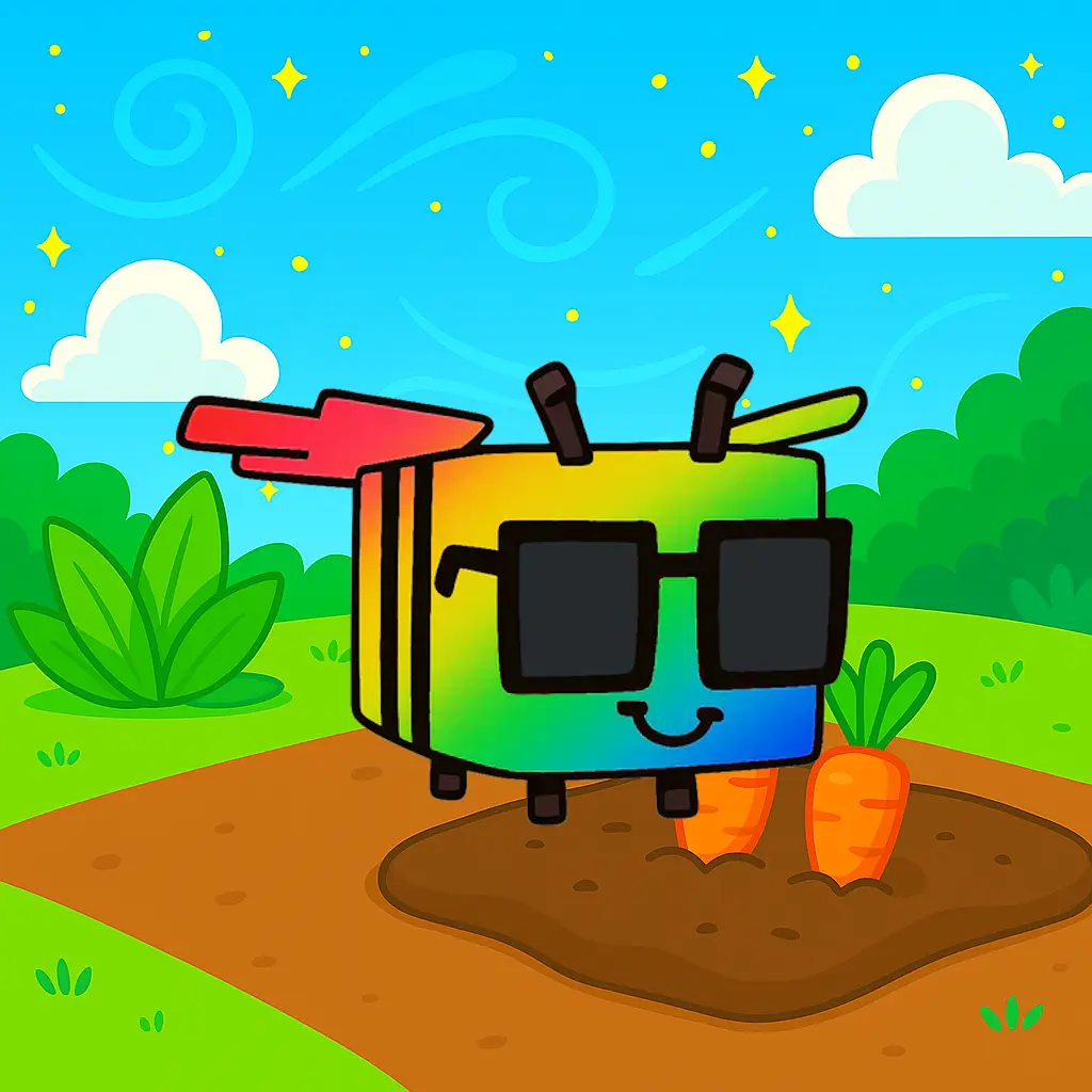 Rainbow Disco Bee