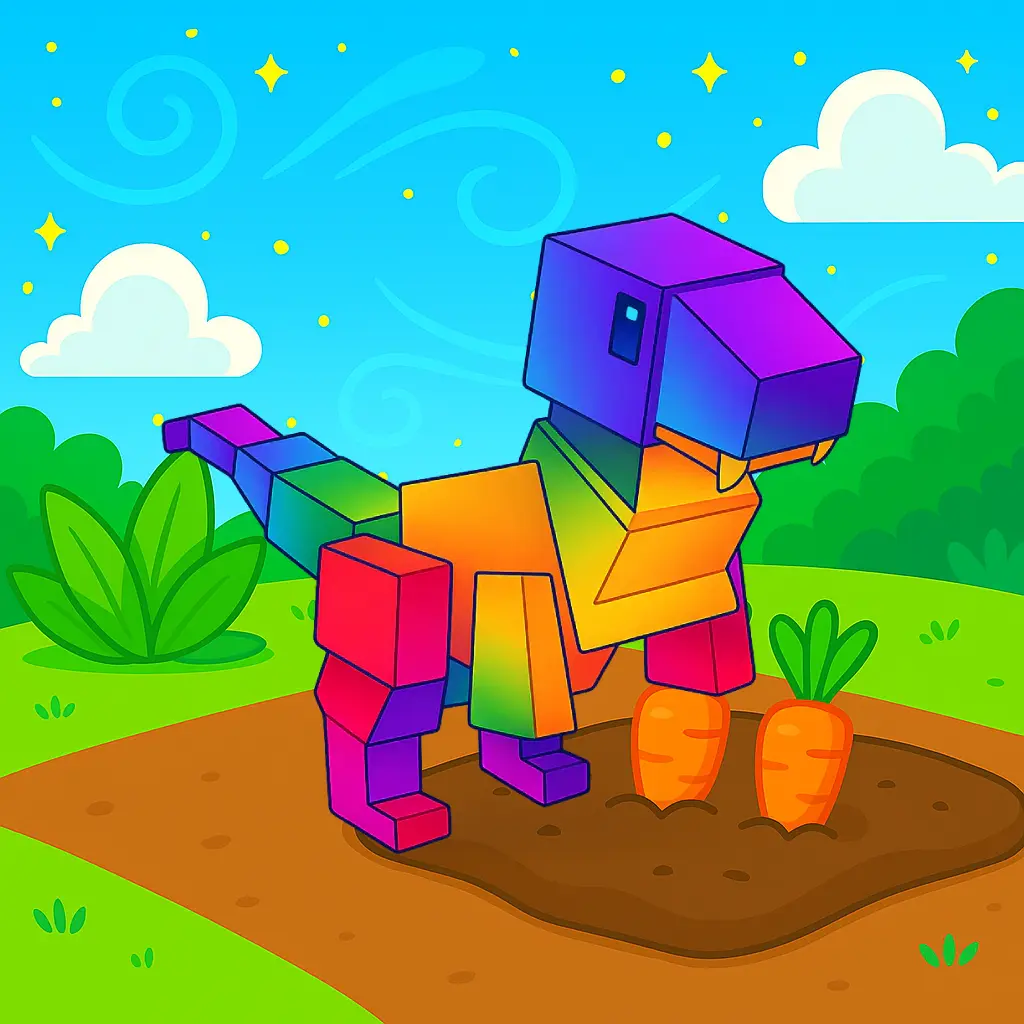Rainbow T-Rex